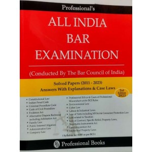 Professional's  All India Bar Examination [AIBE] Solved Papers 2011-2021 | Professional Books 2023